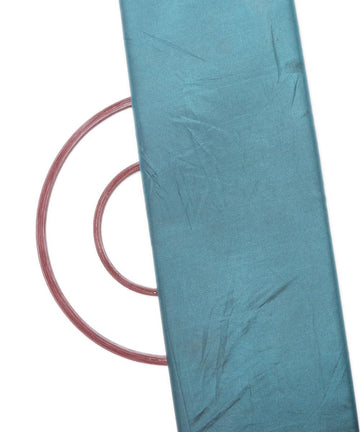 teal colour two tone plain paper silk fabric